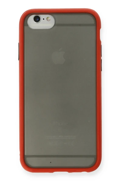 Uray store Apple iPhone 6 Kılıf Montreal Silikon Kapak - Kırmızı ürün görseli 1