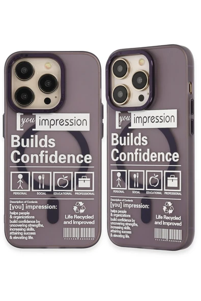 Uray store Apple iPhone 14 Pro Kılıf Apollo Magneticsafe Desenli Kapak - Apollo Mor - 6 ürün görseli 1