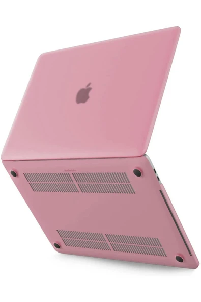 Uray store Apple Macbook Pro 13 2021 Macbook Buzlu Kapak - Pembe ürün görseli 1