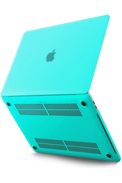 Uray store Apple Macbook Pro 13 2020 Macbook Buzlu Kapak - Yeşil ürün görseli 1