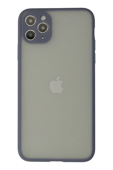 Uray store Apple iPhone 12 Pro Max Kılıf Montreal Silikon Kapak - Gri ürün görseli 1
