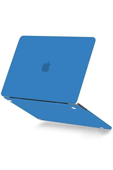 Uray store Apple Macbook Pro 13 2020 Macbook Buzlu Kapak - Mavi ürün görseli 1