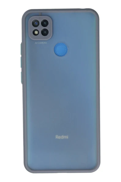 Uray store Xiaomi Redmi 9C Kılıf Montreal Silikon Kapak - Gri ürün görseli 1