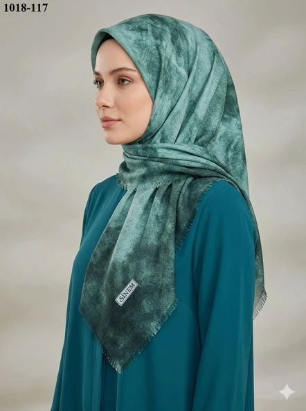 Sinem Desenli Dimi Pamuk Eşarp 1018-117 ürün görseli 1