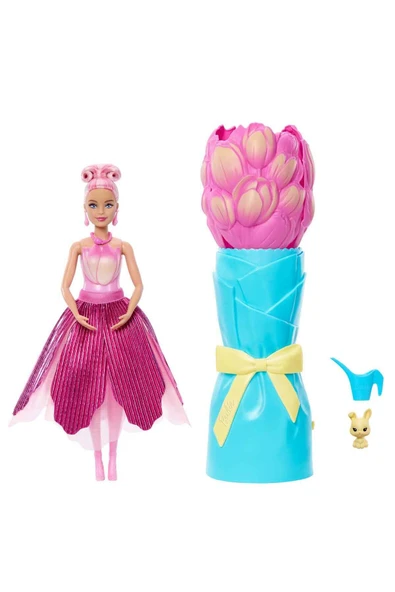 Barbie Petal Pop Barbie Bebek ve Aksesuarları Lale Oyun Seti JMF56 JMF57 ürün görseli 1