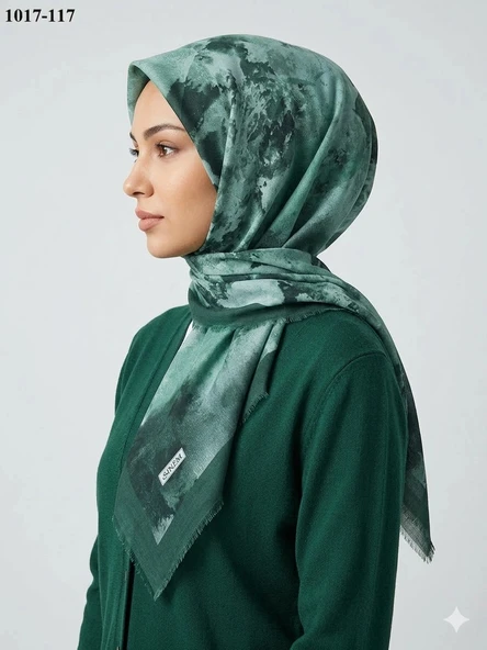 Sinem Desenli Dimi Pamuk Eşarp 1017-117 ürün görseli 1