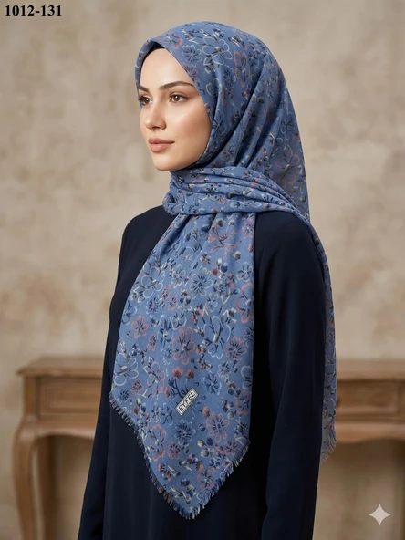 Eyfel Desenli Dimi Pamuk Eşarp 1012-131 ürün görseli 1