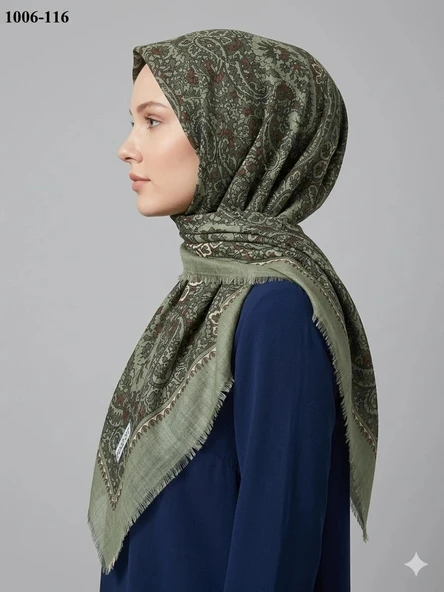 Polo İst Desenli Flamlı Pamuk Eşarp 1006-116 ürün görseli 1