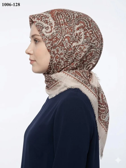Polo İst Desenli Flamlı Pamuk Eşarp 1006-128 ürün görseli 1