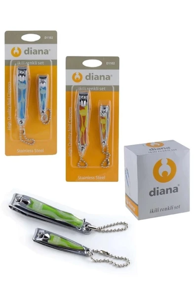 Diana 2 Li Renkli Vakumlu Tırnak Makası ürün görseli 1