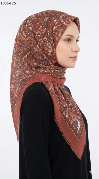 Polo İst Desenli Flamlı Pamuk Eşarp 1006-125 ürün görseli 1