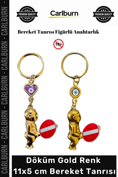 #Hediye Zamak Döküm Kırılmaz Gold Renk Boncuklu Hediye Aksesuar Şık Dayanıklı Bereket Tanrısı ürün görseli 1