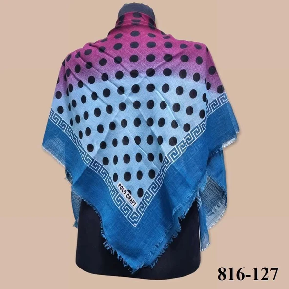 Polo Craft Desenli Flamlı Eşarp 816-127 ürün görseli 1