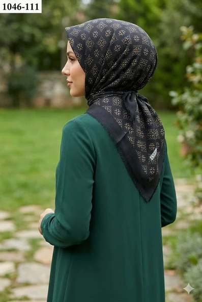 Eyfel Desenli Dimi Pamuk Eşarp 1046-111 ürün görseli 1