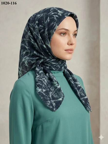 Dolce Cool Desenli Dimi Pamuk Eşarp 1020-116 ürün görseli 1