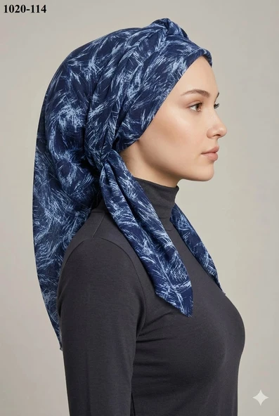 Dolce Cool Desenli Dimi Pamuk Eşarp 1020-114 ürün görseli 1