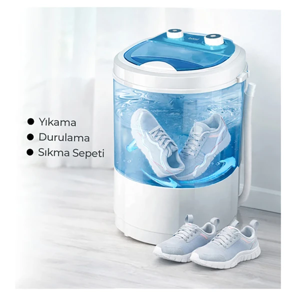 Bood Bood MC-70 Taşınabilir 3 kg Mini Çamaşır Makinesi ürün görseli 1