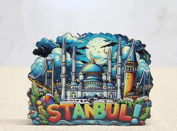 Ahşap İstanbul Temalı Magnet Alk4597 ürün görseli 1