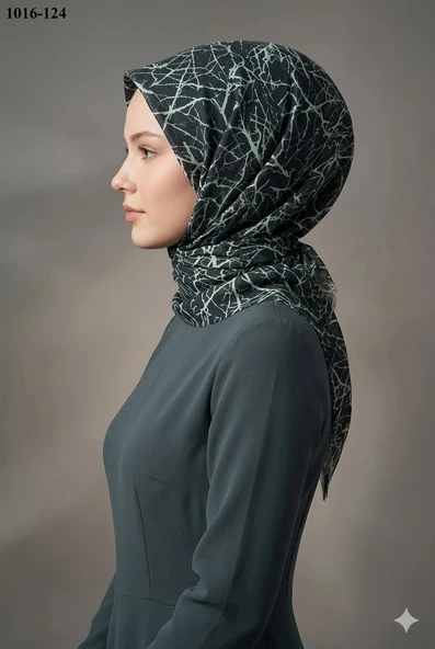 Dolce Cool Desenli Dimi Pamuk Eşarp 1016-124 ürün görseli 1