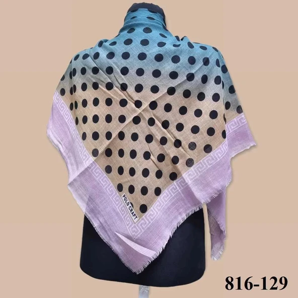 Polo Craft Desenli Flamlı Eşarp 816-129 ürün görseli 1