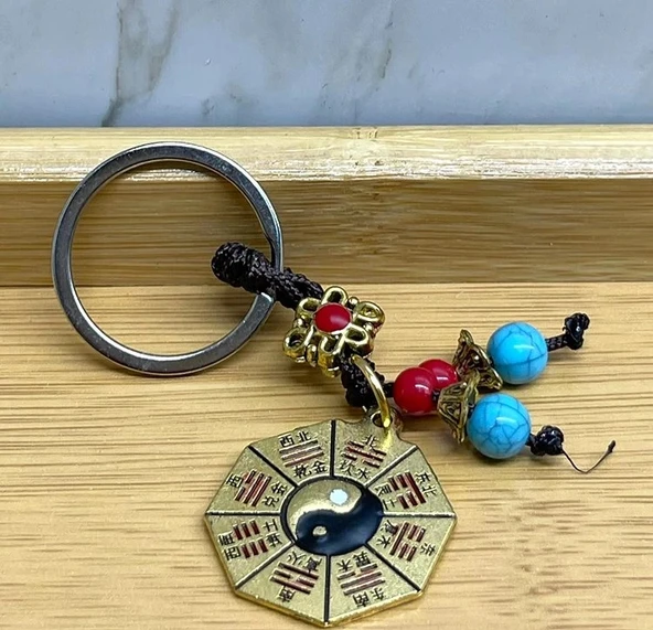 Metal Yin Yang Anahtarlık Alk4454 ürün görseli 1