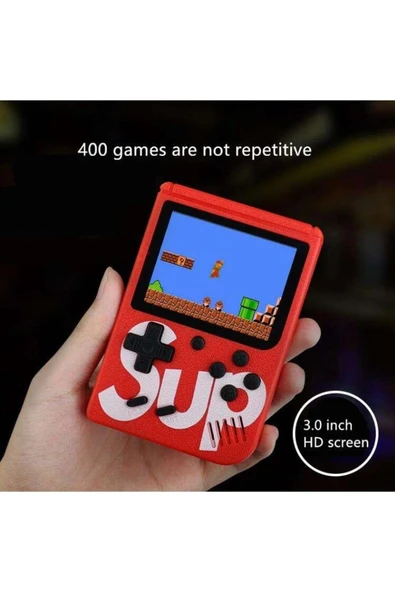 GC-01 Çift Kol 400 Nostalji Oyunlu Mini Atari - Resim 5