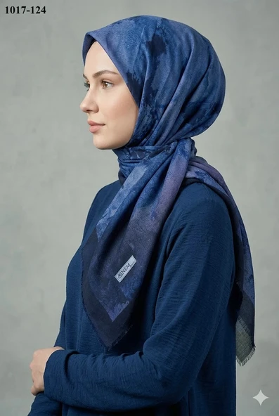 Sinem Desenli Dimi Pamuk Eşarp 1017-124 ürün görseli 1