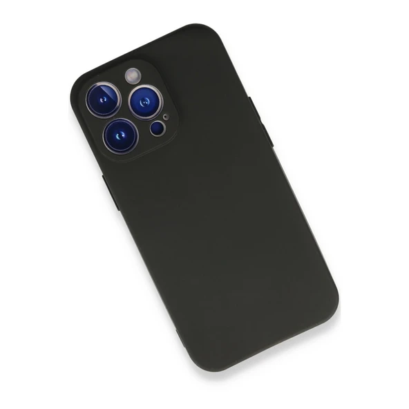 İphone 13 Pro Max Kılıf First Silikon - Siyah - Resim 2