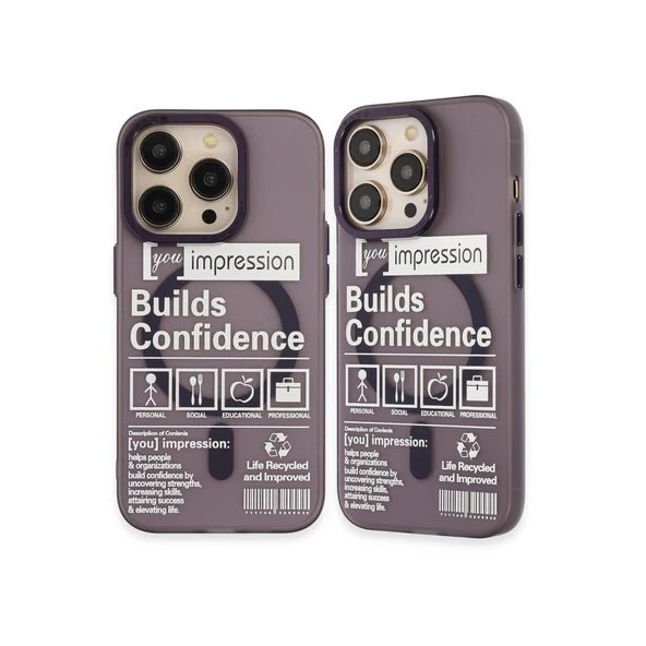 İphone 14 Pro Kılıf Apollo Magneticsafe Desenli Kapak - Apollo Mor - 6 ürün görseli 1