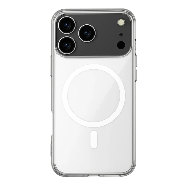 İphone 17 Pro Max Kılıf Magneticsafe Şeffaf Silikon - Şeffaf ürün görseli 1