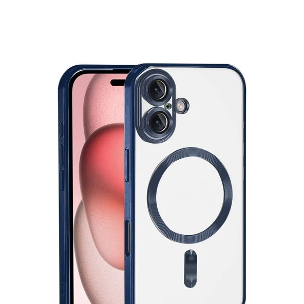 İphone 17 Kross Magneticsafe Kapak - Lacivert - Resim 2