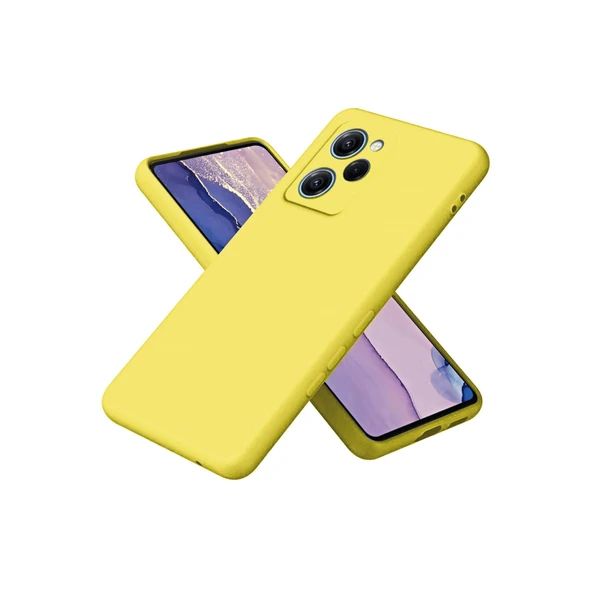 Poco X5 Pro 5g Nano İçi Kadife Silikon - Sarı ürün görseli 1