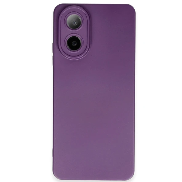 Oppo A38 Kılıf Nano İçi Kadife Silikon - Mor ürün görseli 1