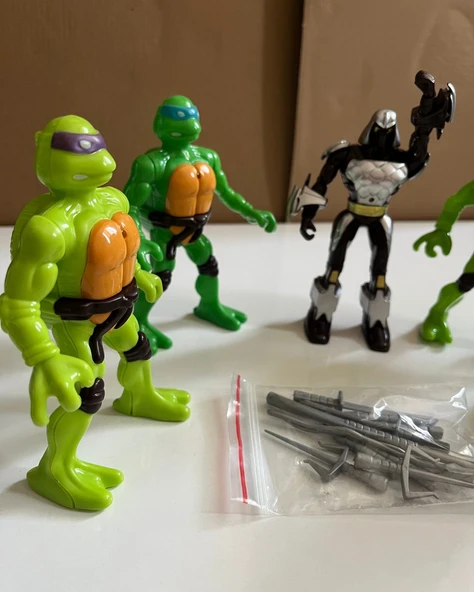 Ninja Kaplumbağa Seti 5' li Set 13 Cm Oyuncak Ninja Kaplumbağa Set ürün görseli 1