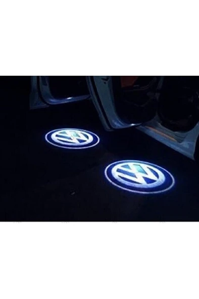 Volkswagen Kapı Altı Logo Led Aydınlatma Hayalet Arma Işık 2 ADET ürün görseli 1