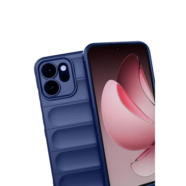 Oppo Reno 14 Optimum Silikon - Lacivert - Resim 3