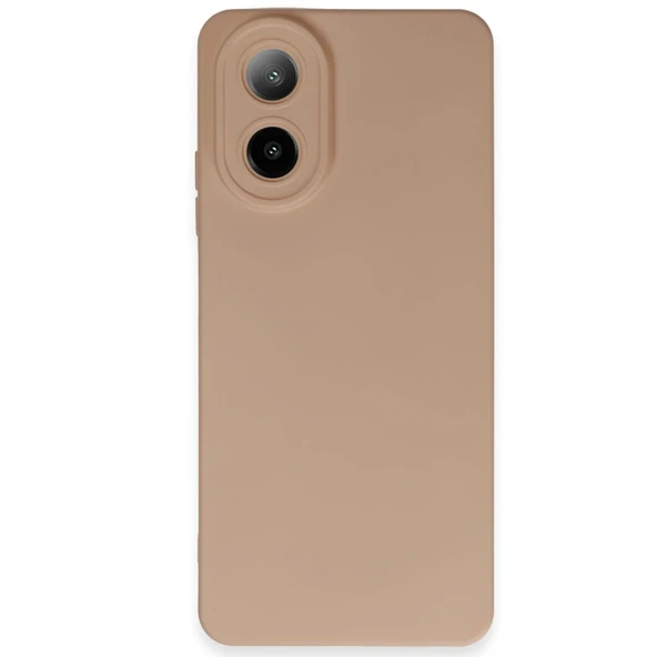 Oppo A38 Kılıf Nano İçi Kadife Silikon - Pudra ürün görseli 1