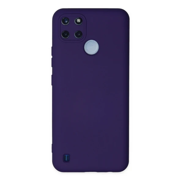 Realme C25y Kılıf Nano İçi Kadife Silikon - Mor ürün görseli 1