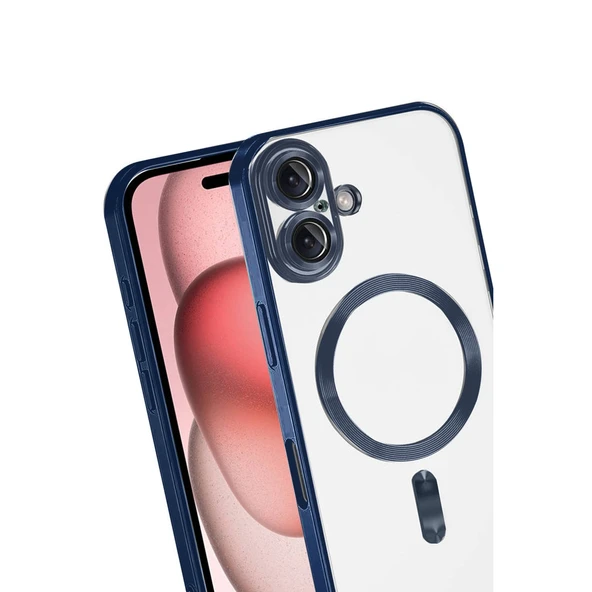 İphone 17 Kross Magneticsafe Kapak - Lacivert - Resim 3
