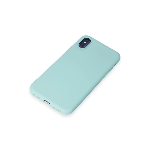 İphone X Kılıf First Silikon - Turkuaz - Resim 4