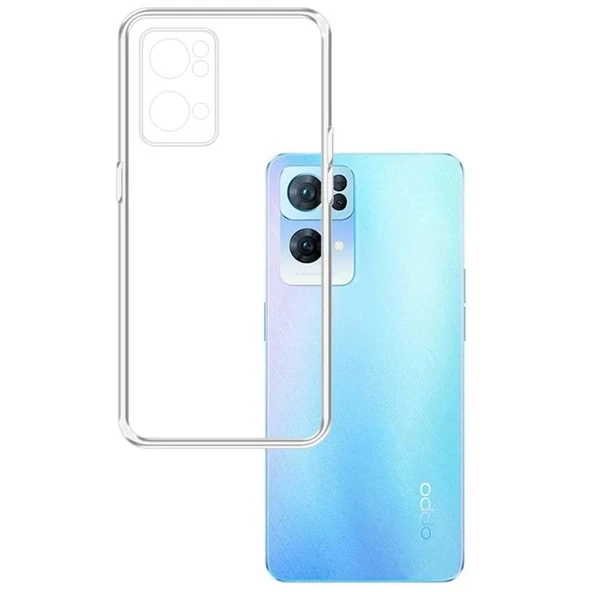 Oppo Reno 7 Lite Kılıf Lüx Şeffaf Silikon ürün görseli 1