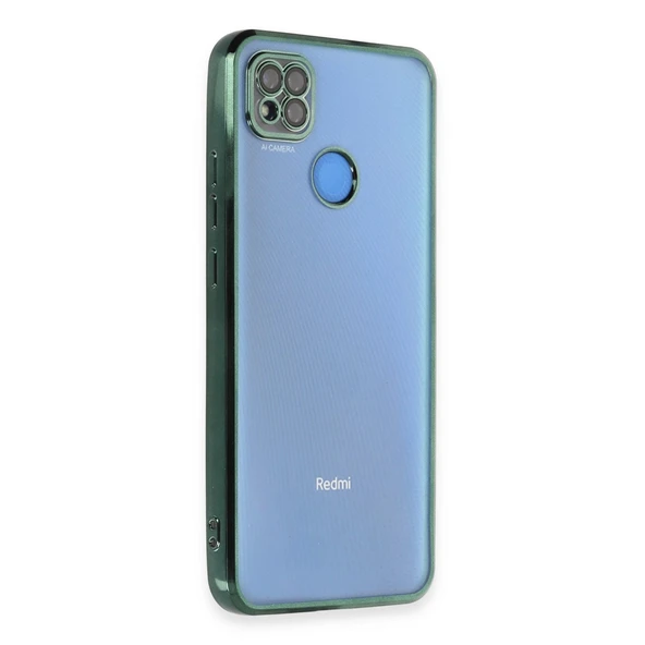 Redmi 9c Kılıf Lensli Silikon - Yeşil ürün görseli 1