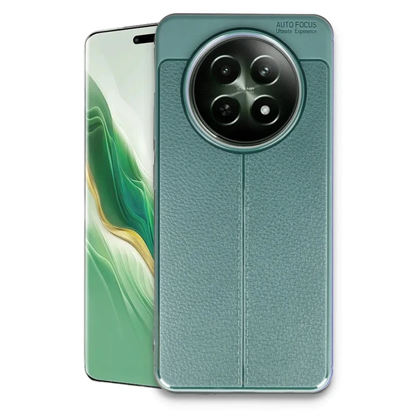 Realme 12 5g Kılıf Auto Focus Kapak - Koyu Yeşil ürün görseli 1