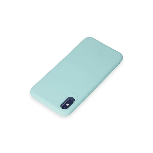 İphone X Kılıf First Silikon - Turkuaz - Resim 3