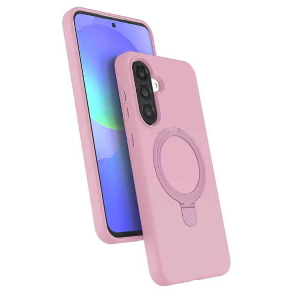 Samsung Galaxy A37 5g Regal Magsafe Standlı Kapak - Açık Pembe ürün görseli 1