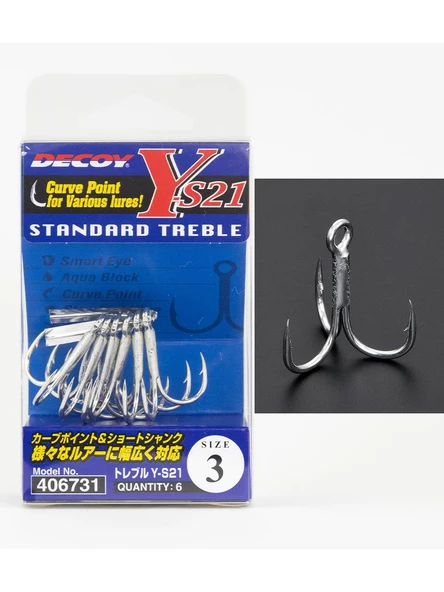 Treble Y-S21 Üçlü İğne 6 Adet ürün görseli 1