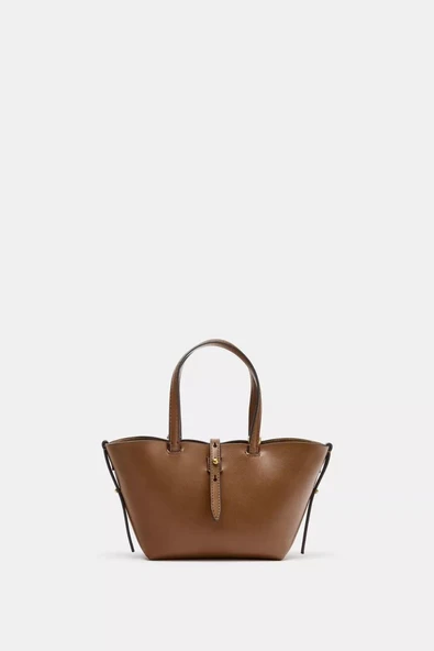 ZARA MİNİ HASIR TOTE ÇANTA ürün görseli 1