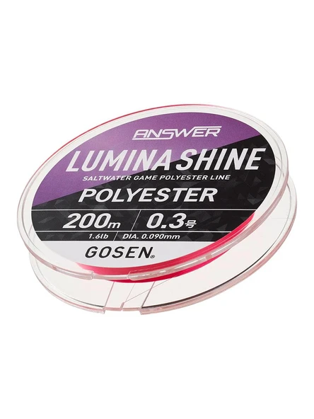 ANSWER LUMINA SHINE Saltwater Pink 200m Polyester Misina - Resim 2