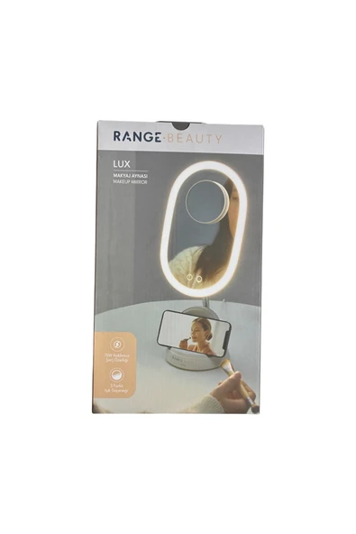 Range Beauty Lüx Makyaj Aynası ve Kablosuz Şarj Standı ürün görseli 1