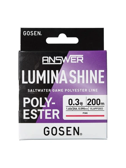 ANSWER LUMINA SHINE Saltwater Pink 200m Polyester Misina ürün görseli 1